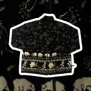 polar bear nature fleece sweater